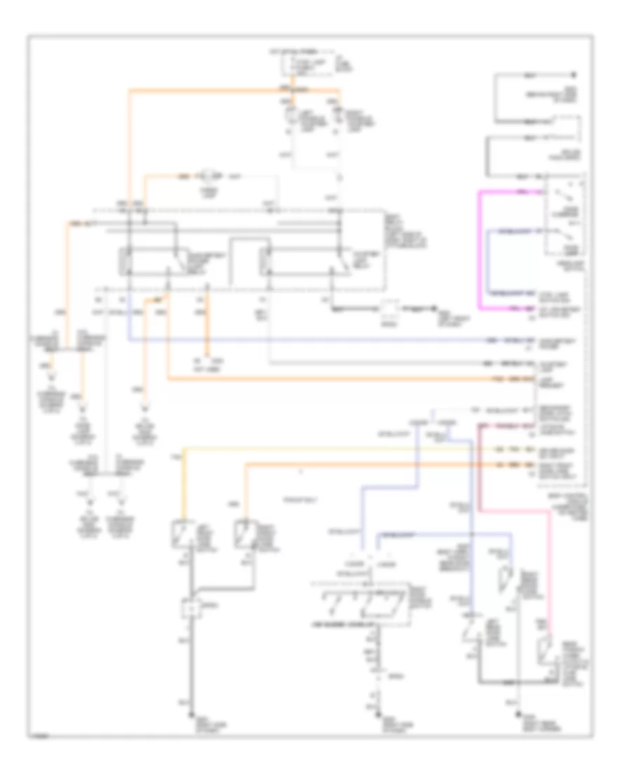 Courtesy Lamps Wiring Diagram 1 of 2 for Chevrolet Blazer 2003