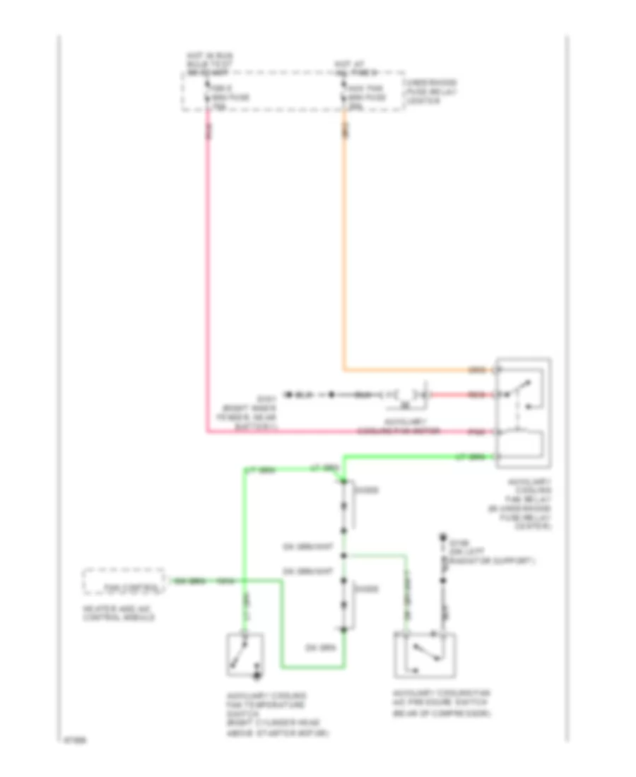 Cooling Fan Wiring Diagram for Chevrolet Suburban C1995 1500
