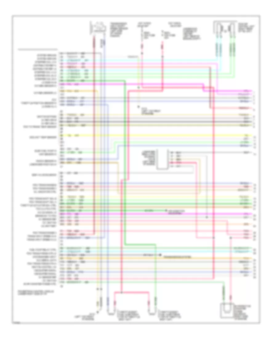 7.4L (VIN N), Engine Performance Wiring Diagrams, AT (1 of 3) for Chevrolet Suburban C1500 1995
