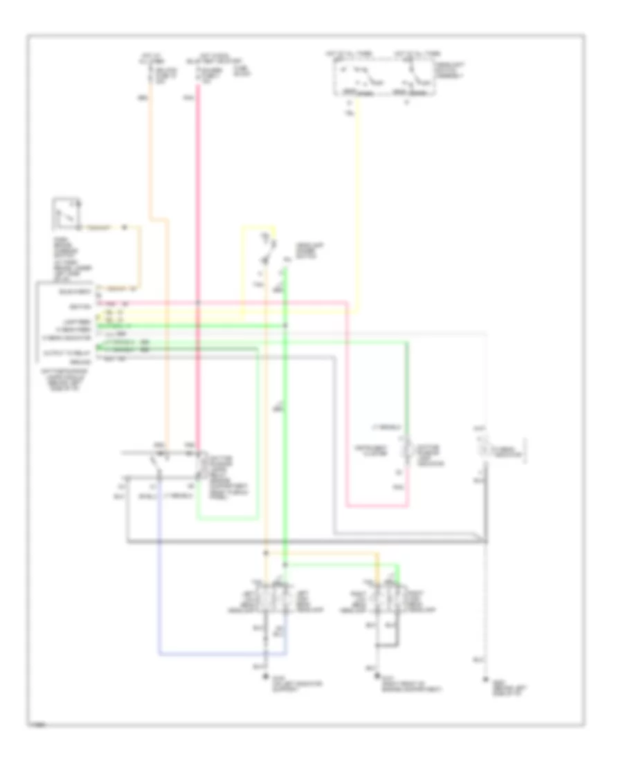 Headlight Wiring Diagram, Composite with DRL for Chevrolet Suburban C1500 1995