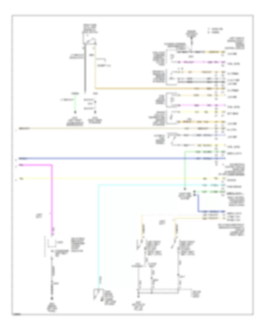 Instrument Cluster Wiring Diagram 2 of 2 for Chevrolet Chevy Express G2006 2500