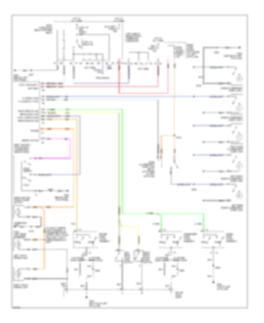 Courtesy Lamps Wiring Diagram with Upfitter Package for Chevrolet Chevy Express G2006 2500