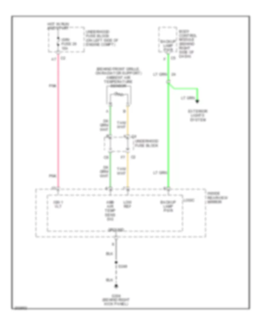 Automatic Day Night Mirror Wiring Diagram for Chevrolet Chevy Express G2006 2500