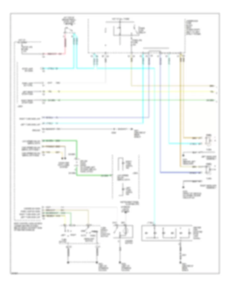 Exterior Lamps Wiring Diagram (1 of 2) for Chevrolet Cobalt LT 2005