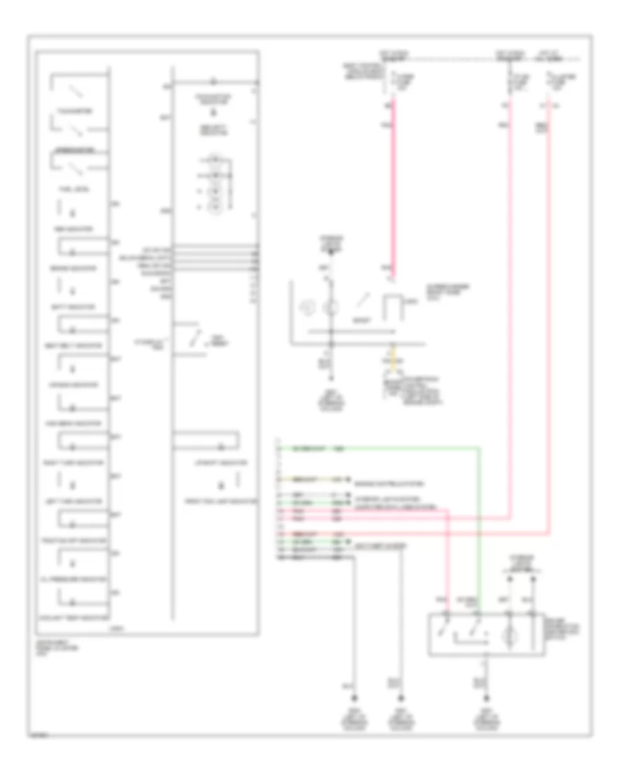 Instrument Cluster Wiring Diagram for Chevrolet Cobalt LT 2005