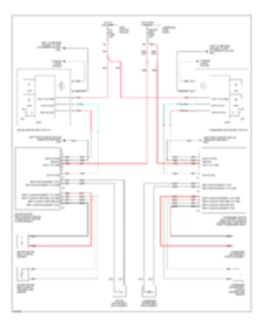 Power Seats Wiring Diagram for Chevrolet Cobalt LT 2005