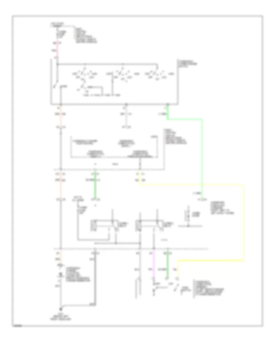 Wiper Washer Wiring Diagram for Chevrolet Cobalt LT 2005