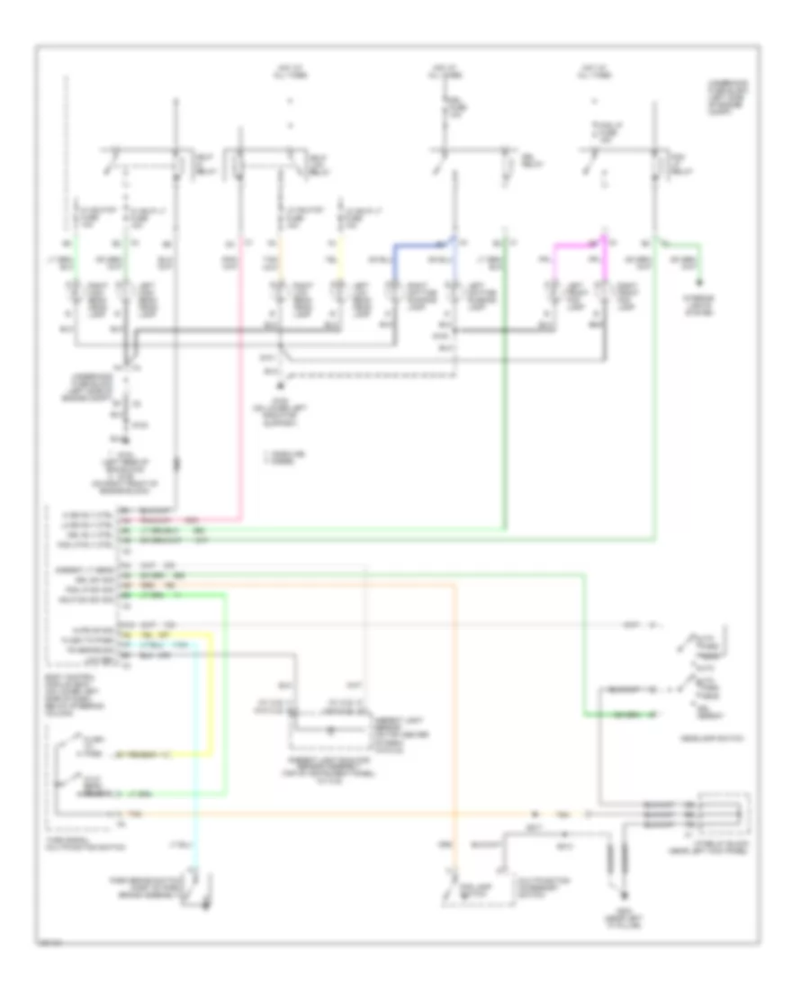 Headlights Wiring Diagram for Chevrolet Silverado HD 2006 2500