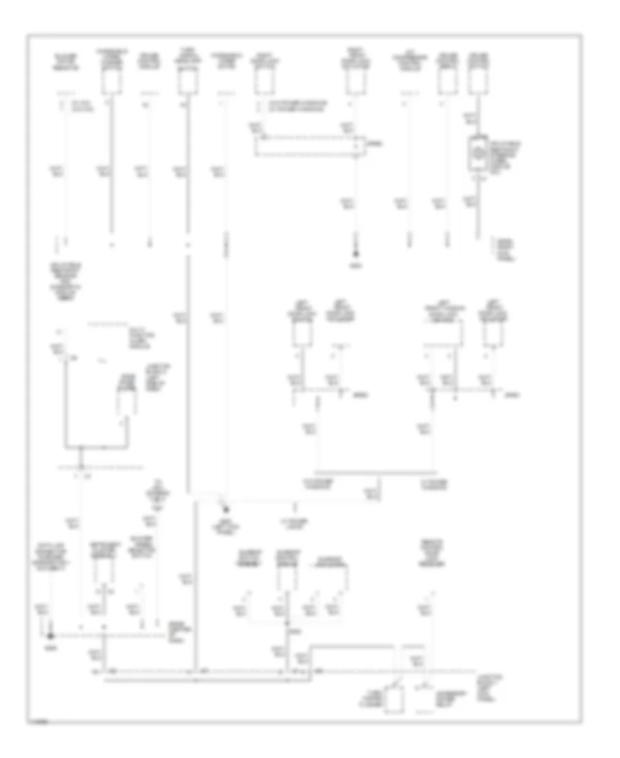 Ground Distribution Wiring Diagram (2 of 3) for Chevrolet Prizm LSi 1999