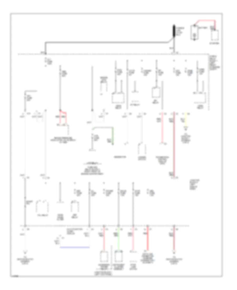 Power Distribution Wiring Diagram 1 of 3 for Chevrolet Prizm LSi 1999