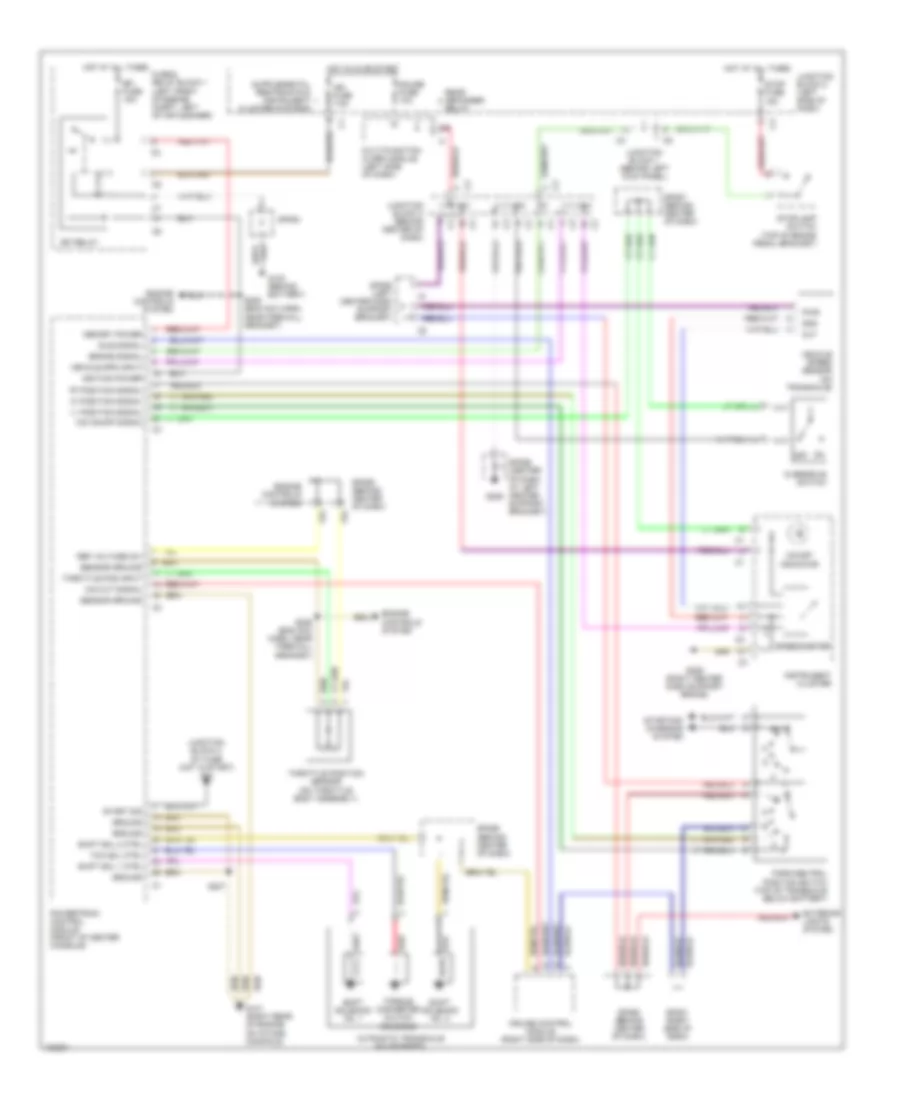 1.8L VIN 8, AT Wiring Diagram, 4 Speed AT for Chevrolet Prizm LSi 1999