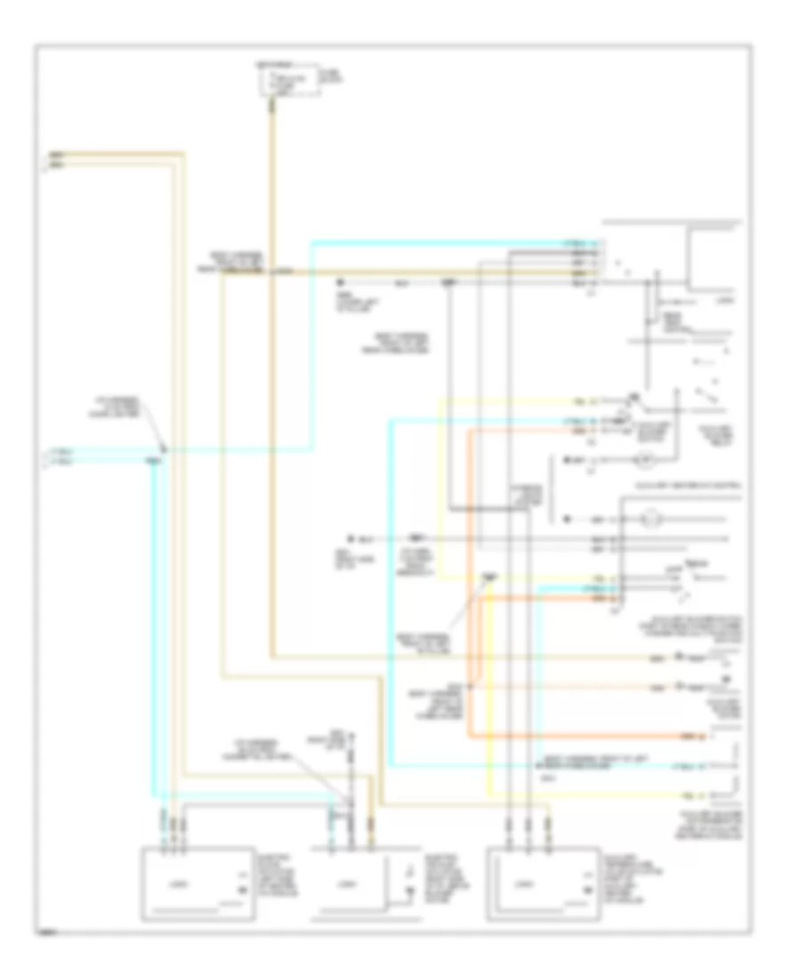 A C Wiring Diagram 2 of 2 for Chevrolet Venture 1998