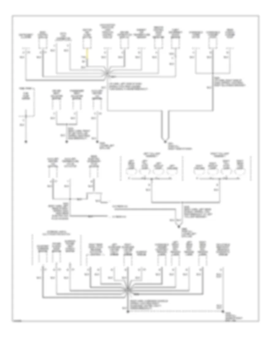 Ground Distribution Wiring Diagram 2 of 3 for Chevrolet Venture 1998