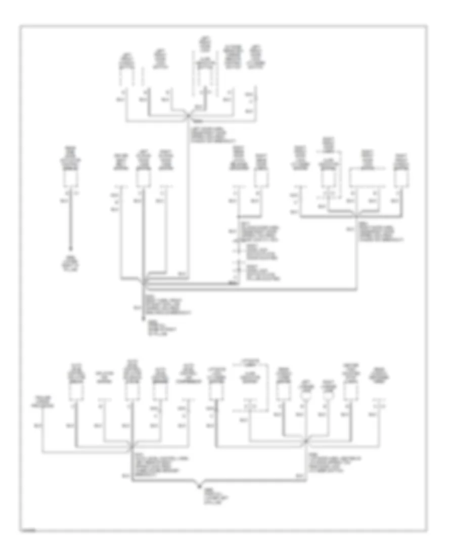 Ground Distribution Wiring Diagram (3 of 3) for Chevrolet Venture 1998