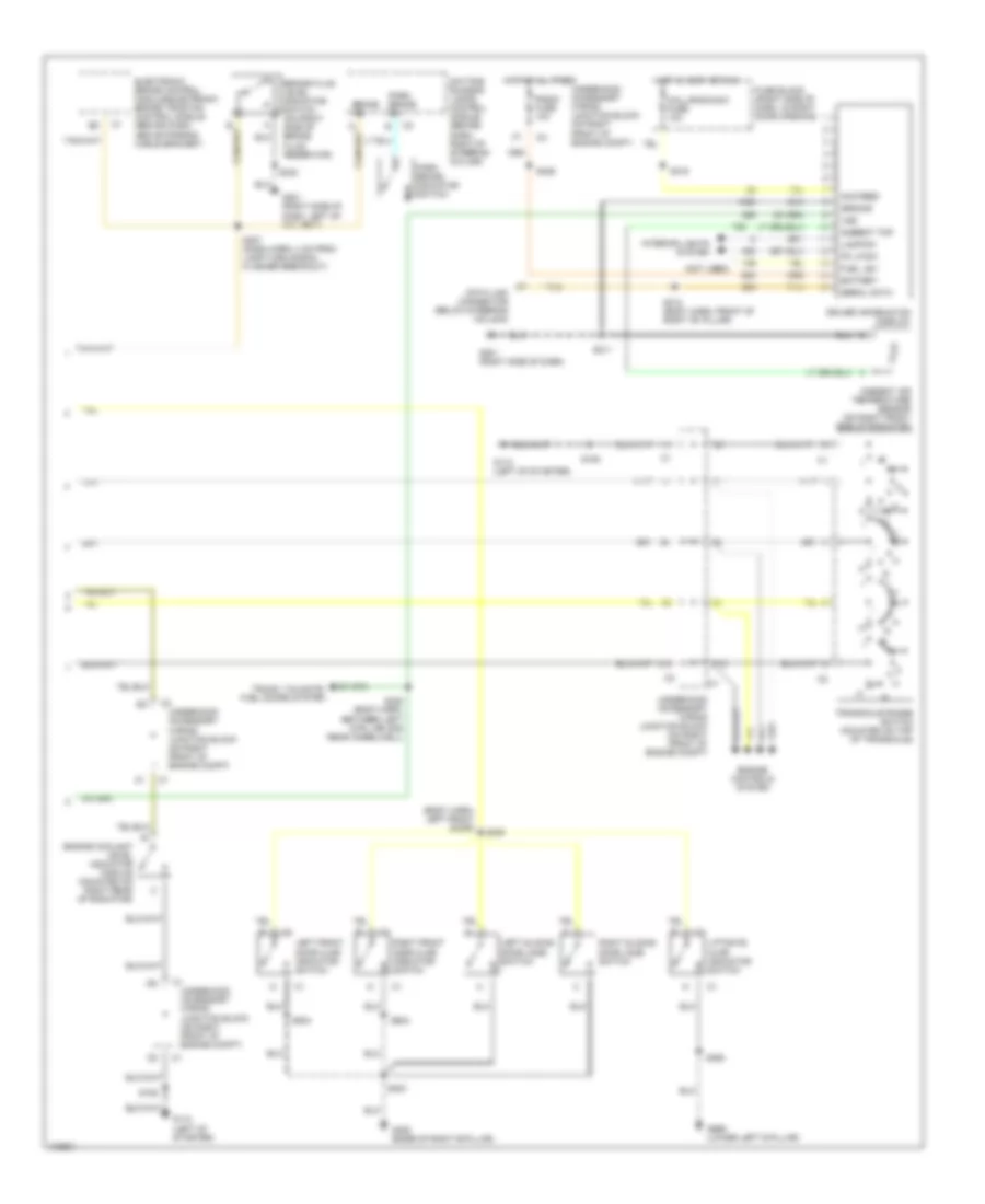 Instrument Cluster Wiring Diagram 2 of 2 for Chevrolet Venture 1998