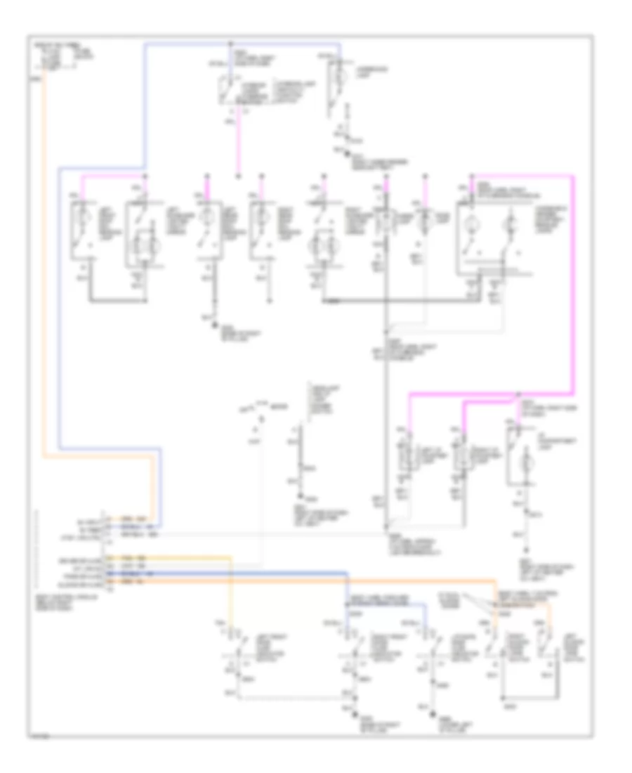 Courtesy Lamps Wiring Diagram for Chevrolet Venture 1998