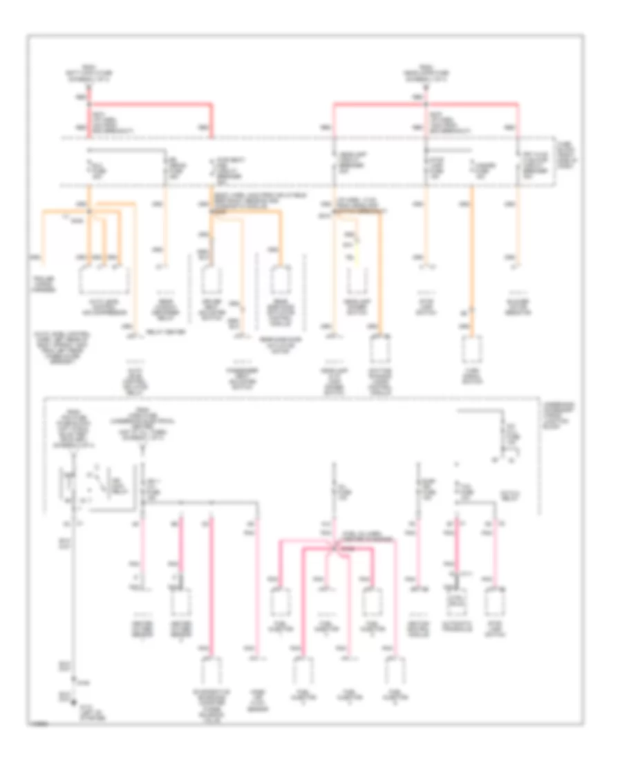 Power Distribution Wiring Diagram (2 of 4) for Chevrolet Venture 1998