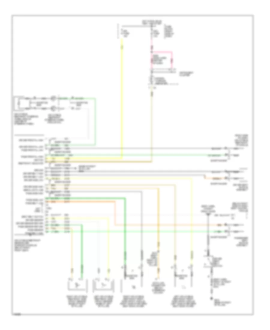 Supplemental Restraint Wiring Diagram for Chevrolet Venture 1998