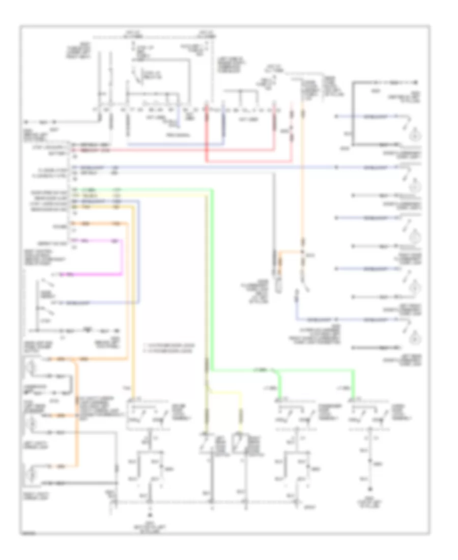 Courtesy Lamps Wiring Diagram with Upfitter Package for Chevrolet RV Cutaway G2007 3500