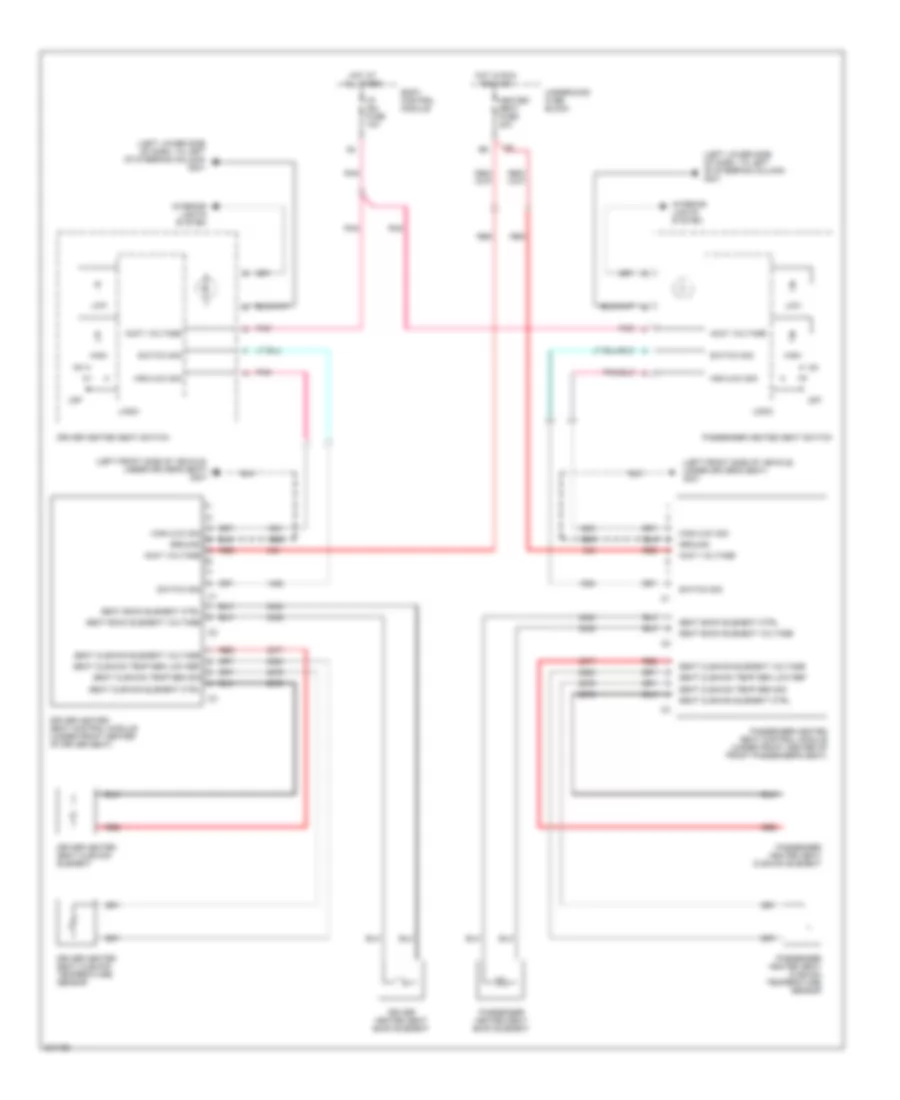 Power Seats Wiring Diagram for Chevrolet Cobalt SS 2005