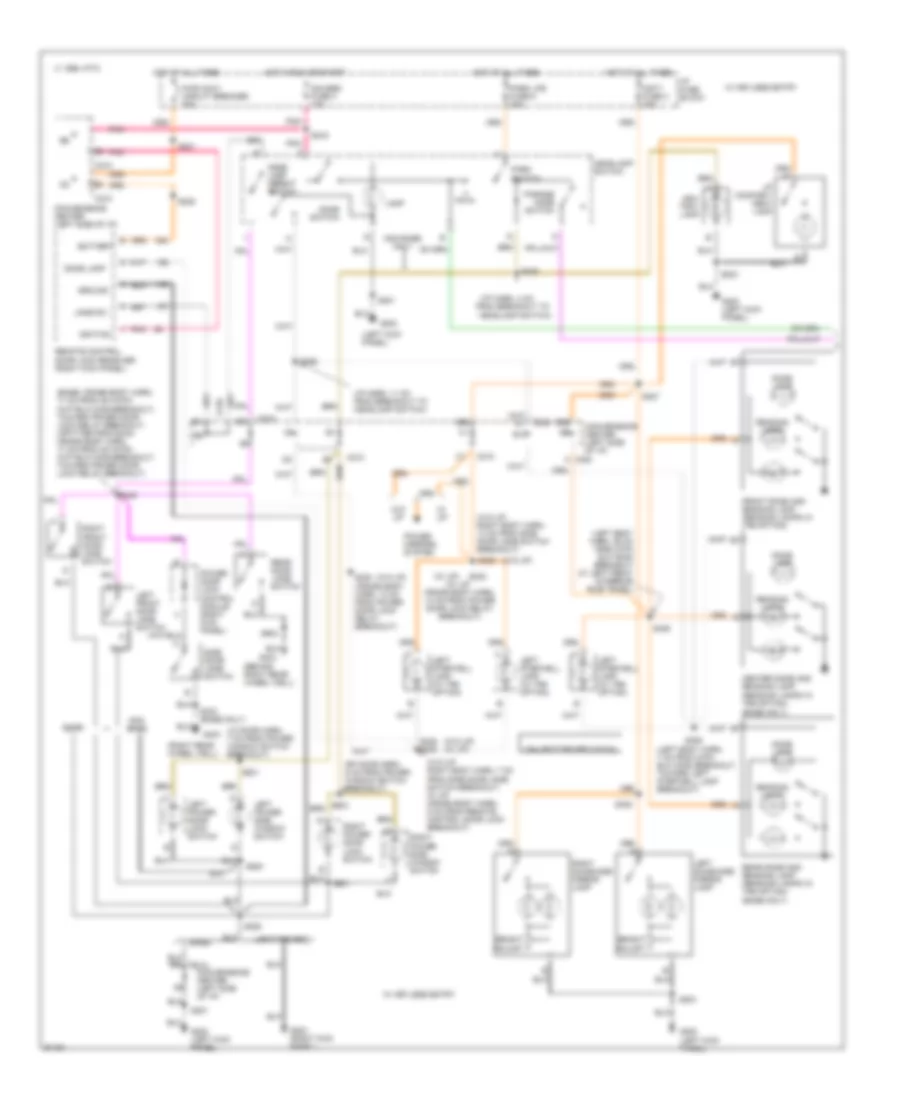 Interior Light Wiring Diagram 2 of 3 for Chevrolet Chevy Express G1997 1500