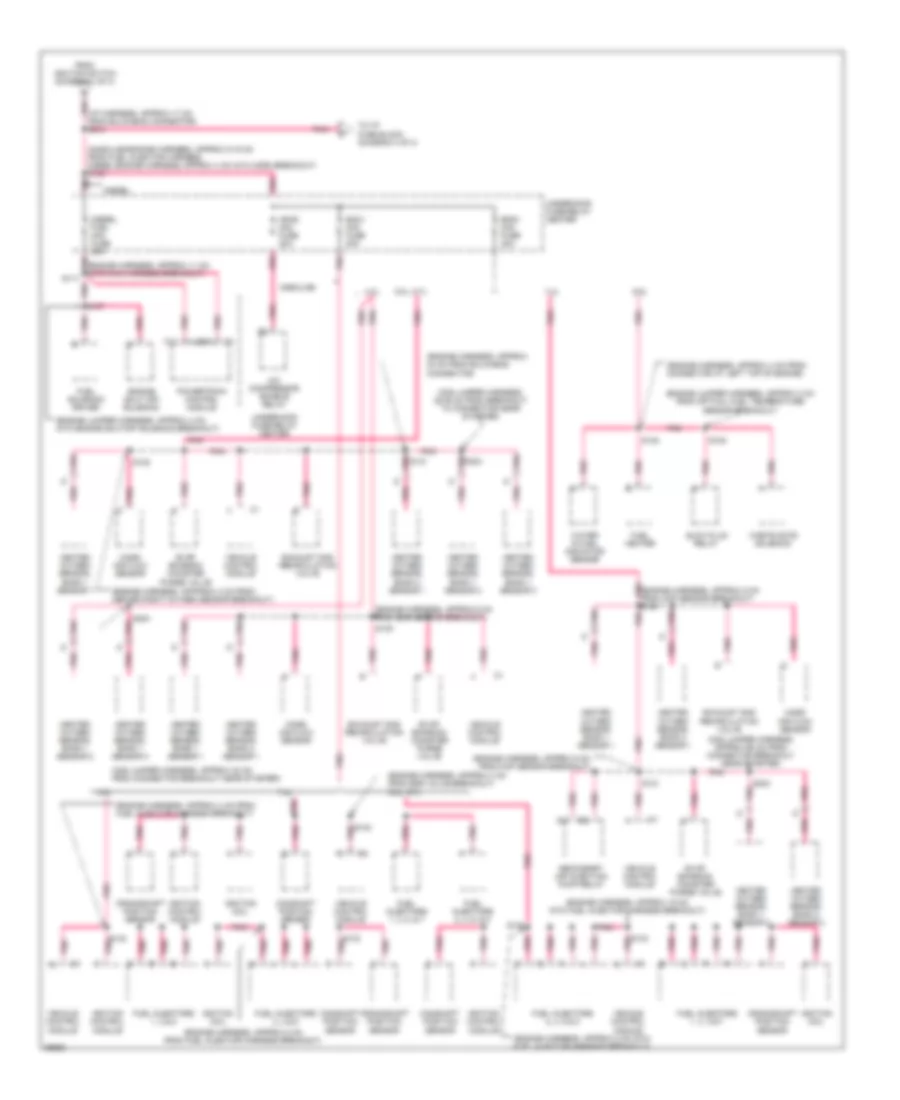 Power Distribution Wiring Diagram 3 of 4 for Chevrolet Chevy Express G1997 1500
