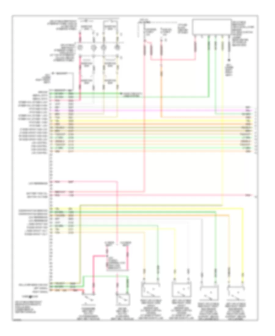 Supplemental Restraints Wiring Diagram 1 of 2 for Chevrolet Equinox LTZ 2009