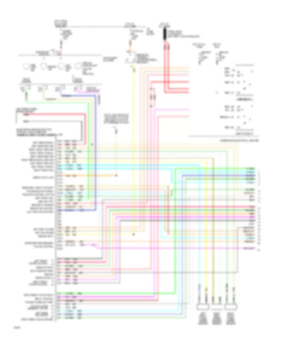 Anti lock Brake Wiring Diagrams with Traction Control 1 of 2 for Chevrolet Camaro Z28 1994