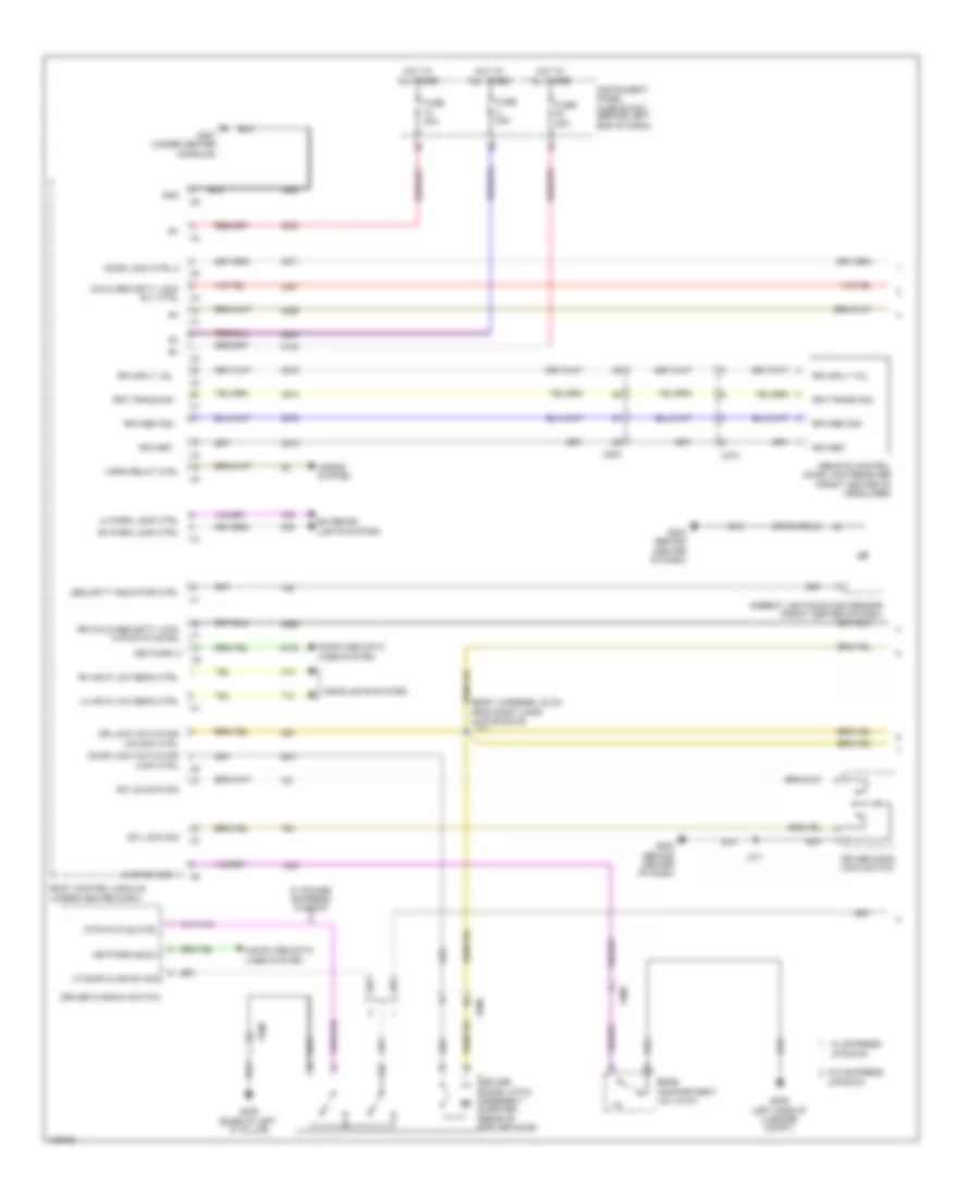 Forced Entry Wiring Diagram, without Passive Keyless Entry (1 of 2) for Chevrolet Cruze Eco 2013
