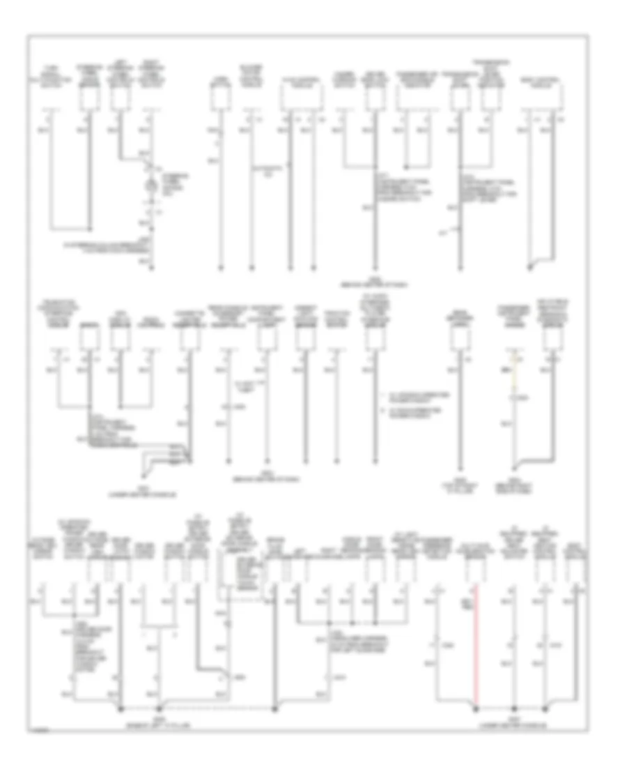 Ground Distribution Wiring Diagram (2 of 3) for Chevrolet Cruze Eco 2013