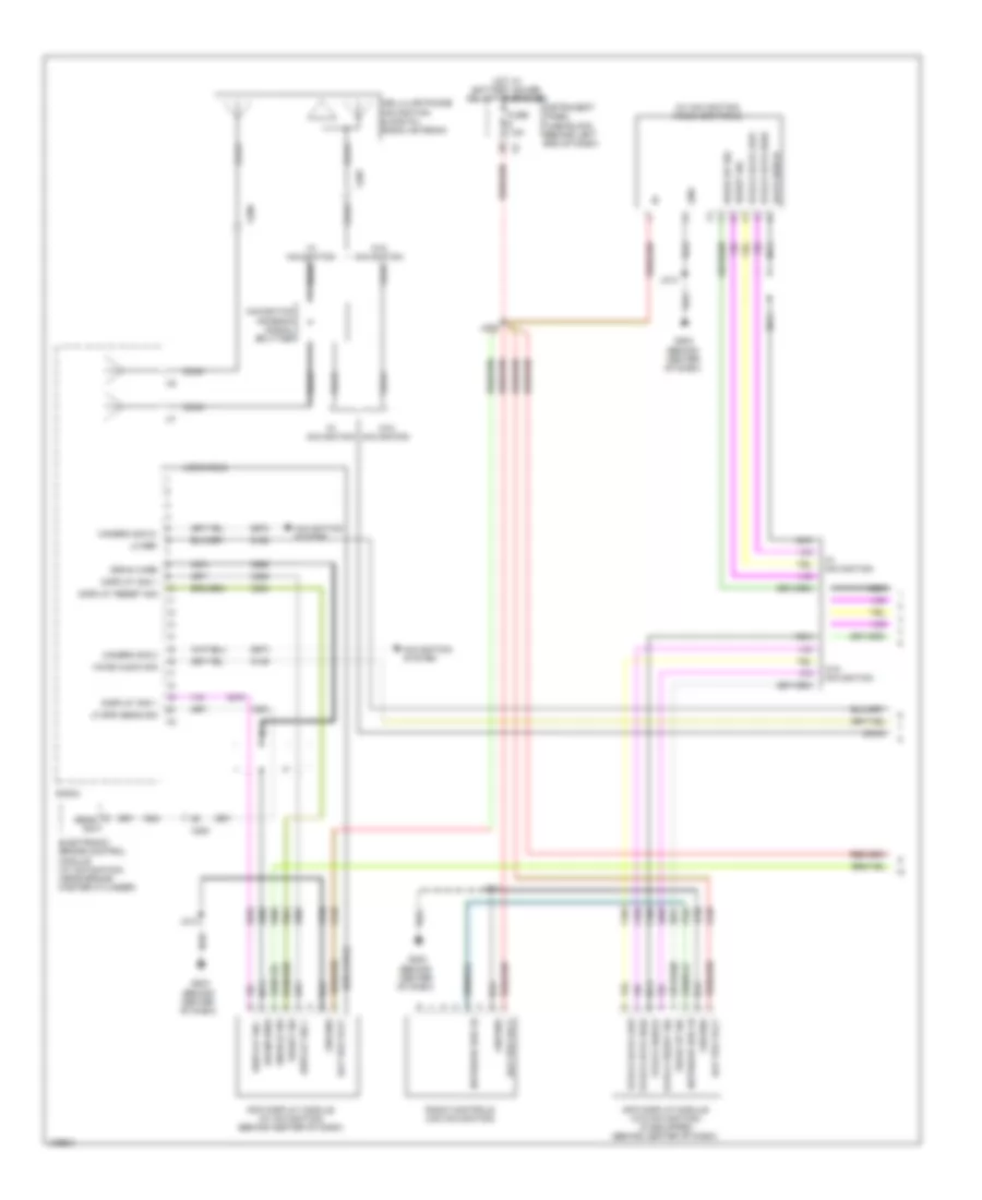 Navigation Wiring Diagram, without Amplifier (1 of 3) for Chevrolet Cruze Eco 2013