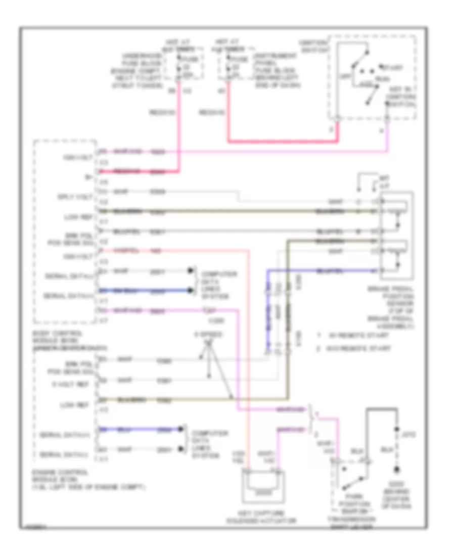 Ignition Lock Solenoid Wiring Diagram for Chevrolet Cruze Eco 2013