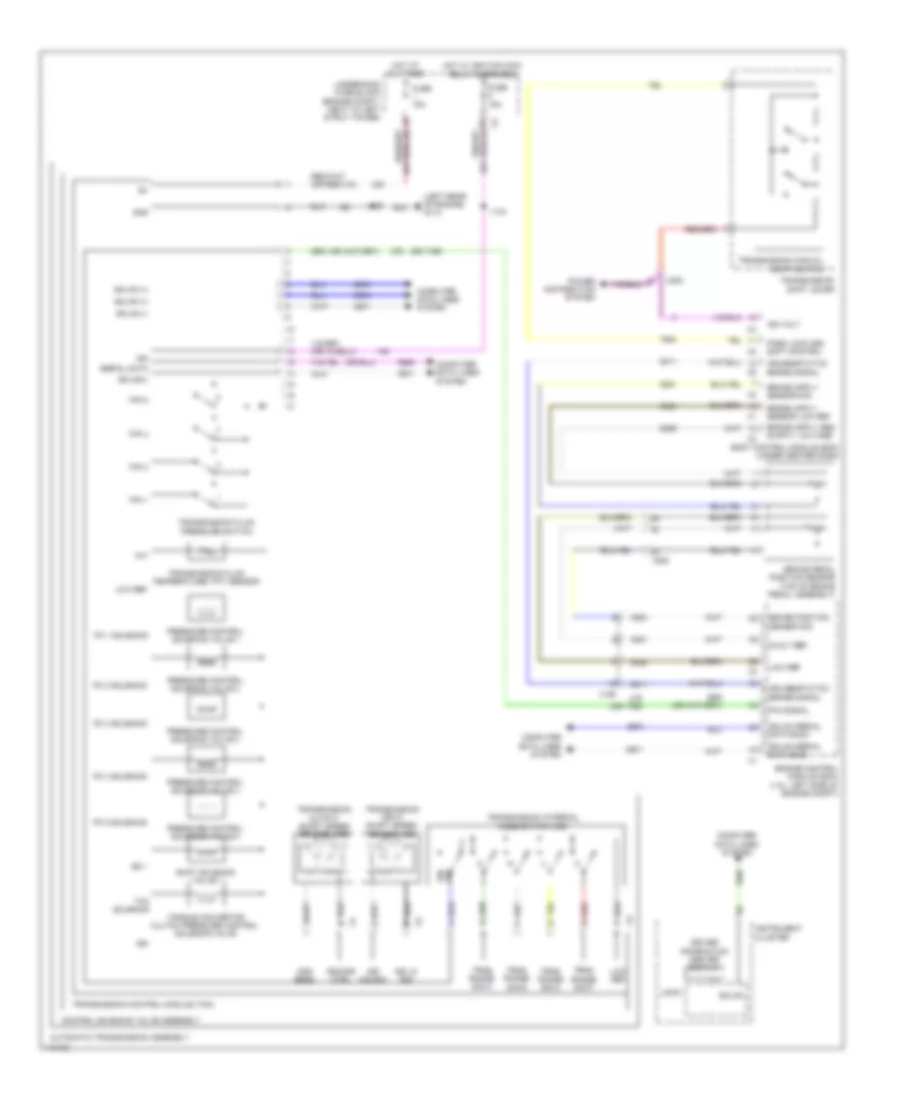 Transmission Wiring Diagram for Chevrolet Cruze Eco 2013