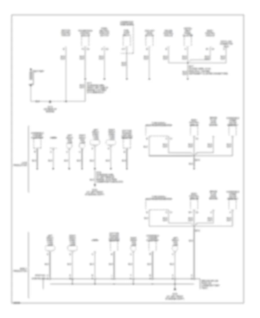 Ground Distribution Wiring Diagram 1 of 3 for Chevrolet Cavalier 2003