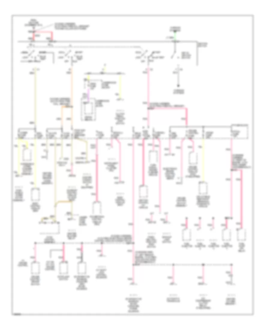 Power Distribution Wiring Diagram 2 of 2 for Chevrolet Cavalier 2003