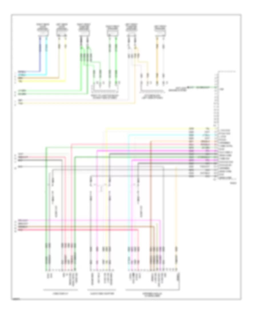 Radio Wiring Diagram, without Y91  with UQA (3 of 3) for Chevrolet Silverado 1500 2007