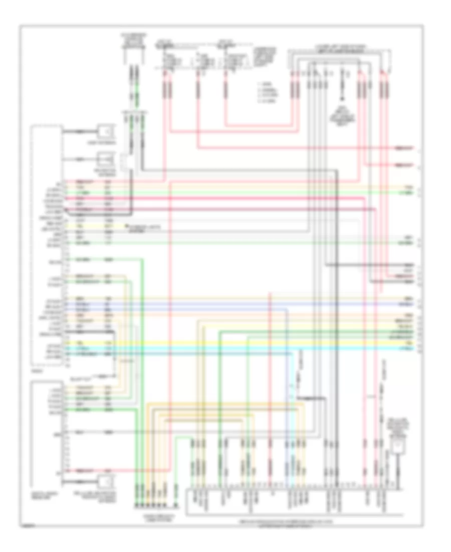 Radio Wiring Diagram, without Y91  without UQA (1 of 3) for Chevrolet Silverado 1500 2007