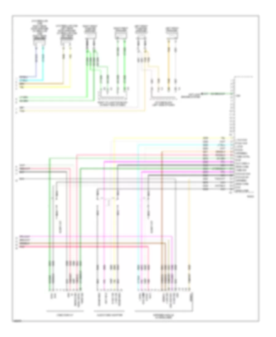 Radio Wiring Diagram, without Y91  without UQA (3 of 3) for Chevrolet Silverado 1500 2007