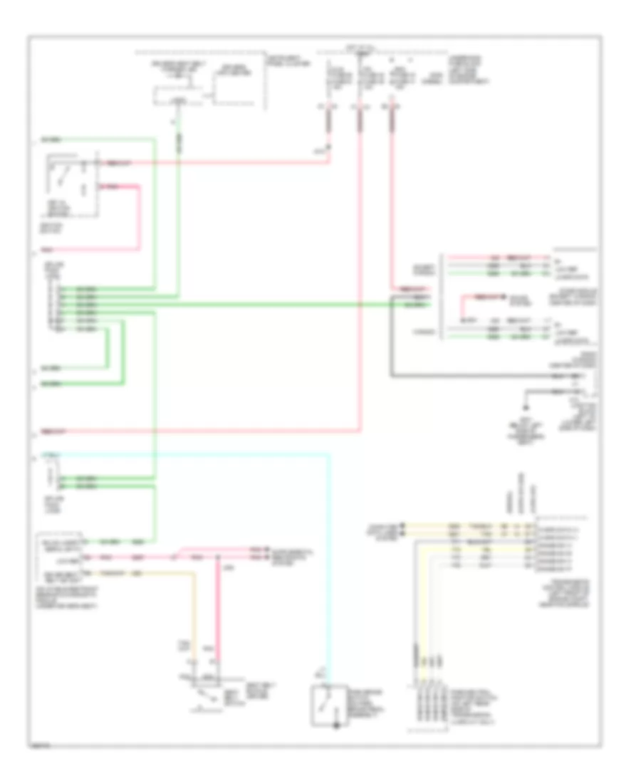 Chime Wiring Diagram, with AN3DL3 Option (2 of 2) for Chevrolet Silverado 1500 2007