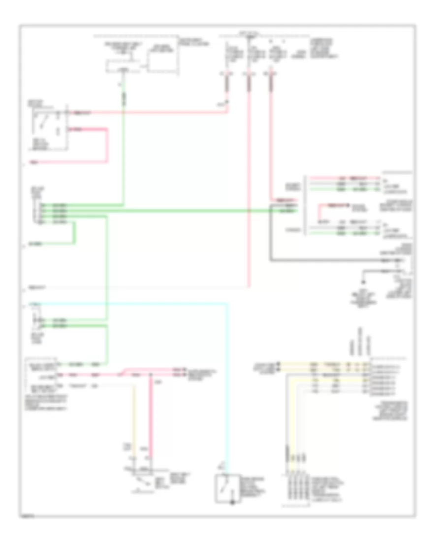 Chime Wiring Diagram, without AN3DL3 Option (2 of 2) for Chevrolet Silverado 1500 2007