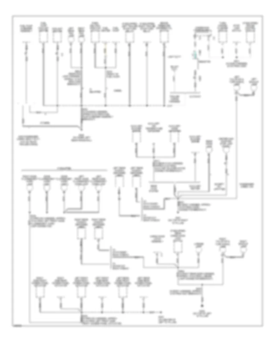 Ground Distribution Wiring Diagram 4 of 4 for Chevrolet Chevy Express H2006 1500