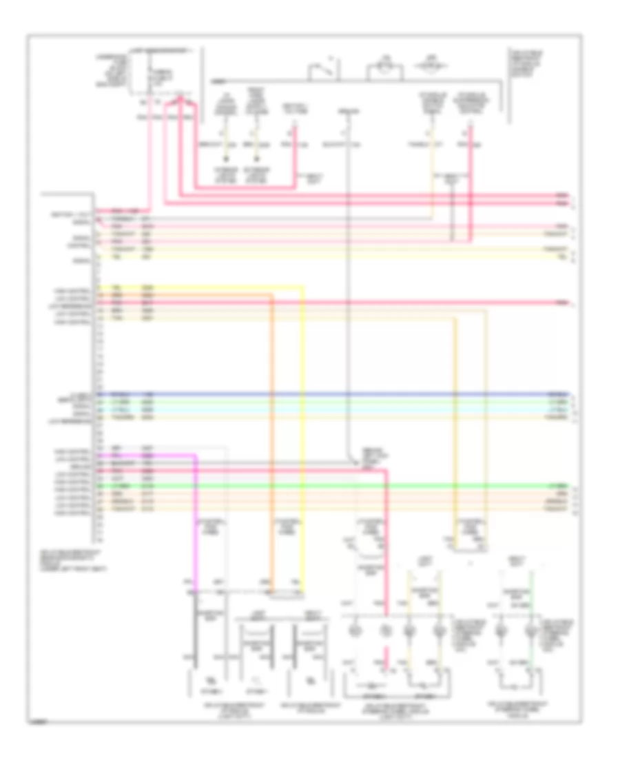 Supplemental Restraints Wiring Diagram 1 of 2 for Chevrolet Chevy Express H2006 1500