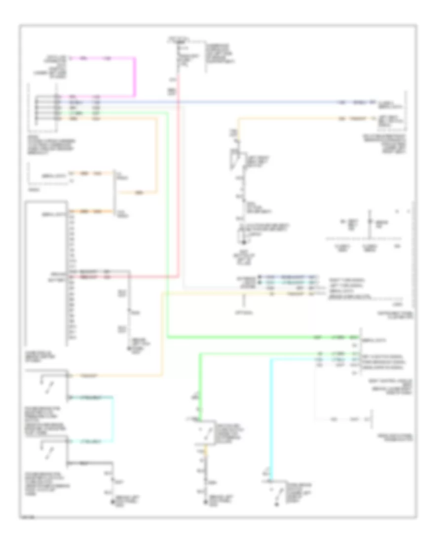 Warning Systems Wiring Diagram for Chevrolet Chevy Express H1500 2006