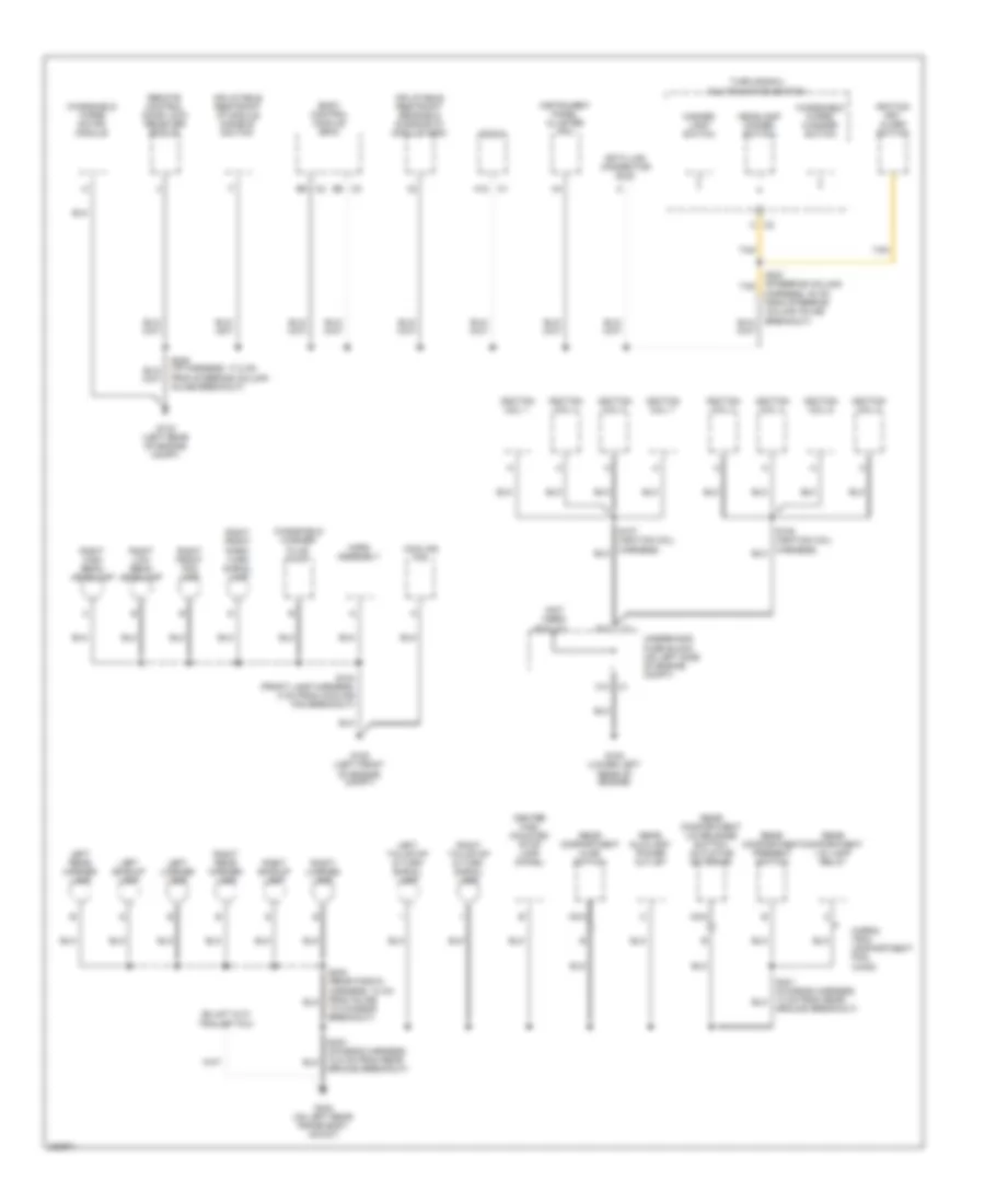 Ground Distribution Wiring Diagram 3 of 3 for Chevrolet SSR 2006