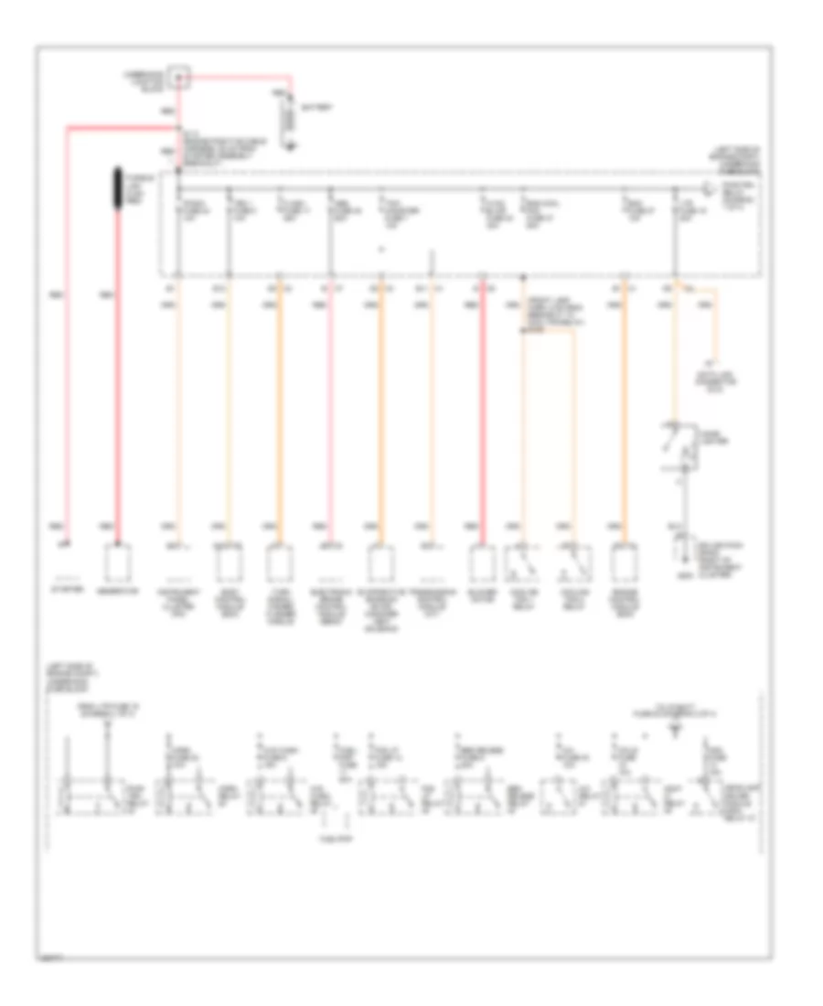 Power Distribution Wiring Diagram 1 of 4 for Chevrolet SSR 2006