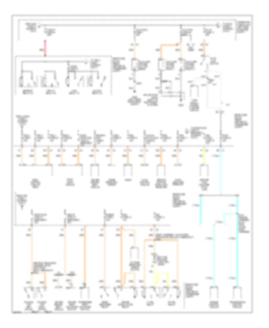 Power Distribution Wiring Diagram 2 of 4 for Chevrolet SSR 2006