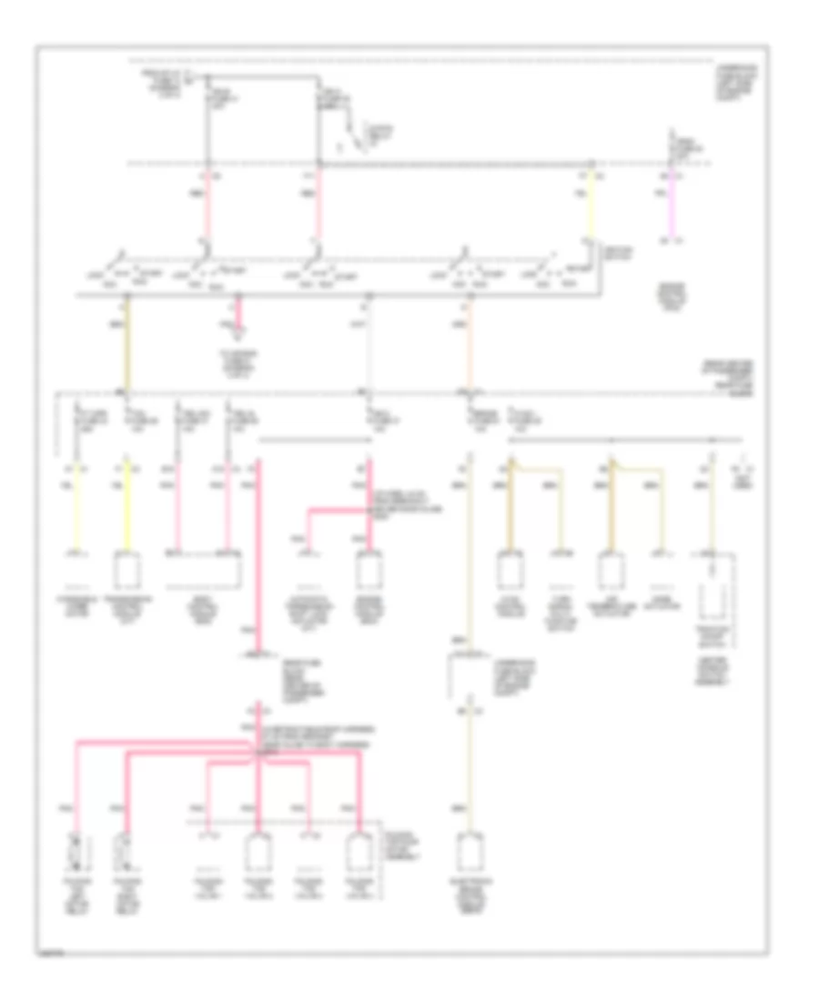 Power Distribution Wiring Diagram (3 of 4) for Chevrolet SSR 2006