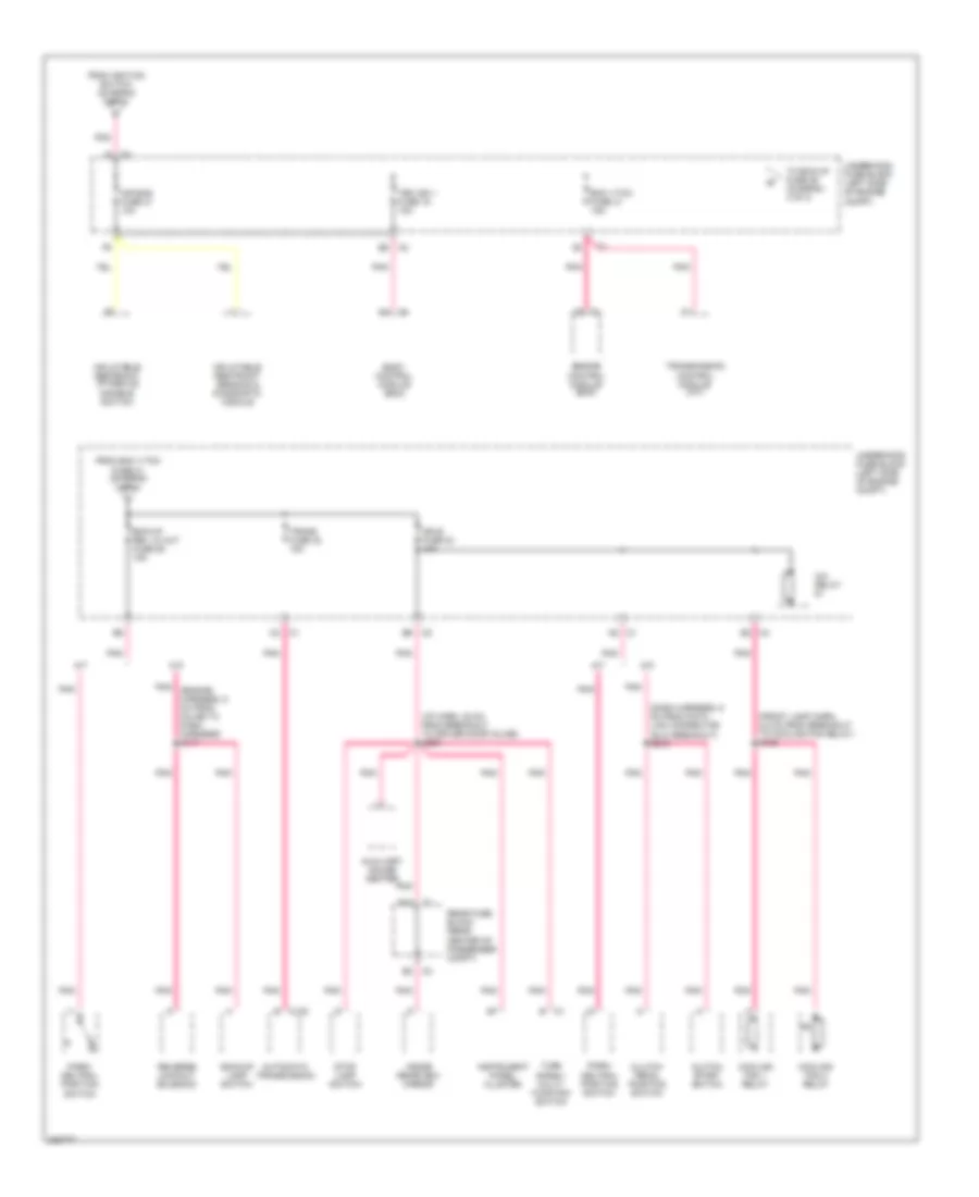 Power Distribution Wiring Diagram 4 of 4 for Chevrolet SSR 2006