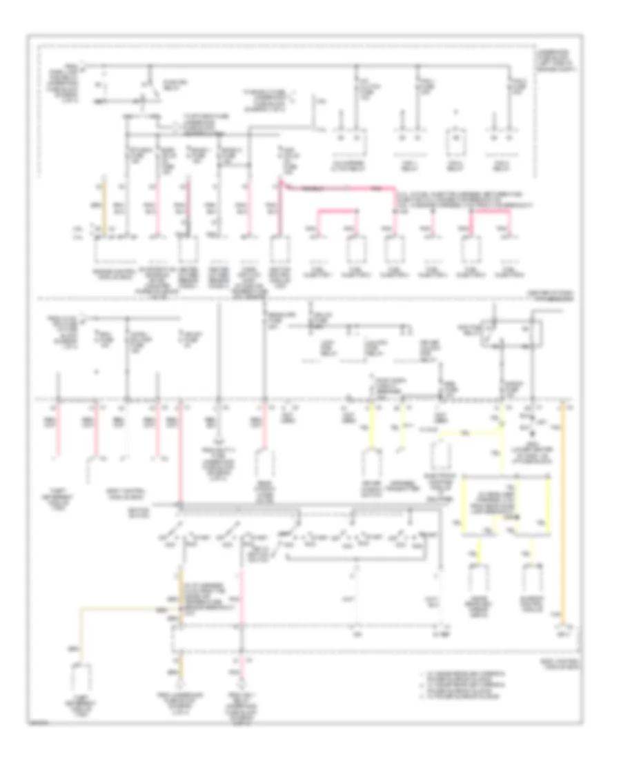 Power Distribution Wiring Diagram 3 of 4 for Chevrolet Equinox Sport 2009