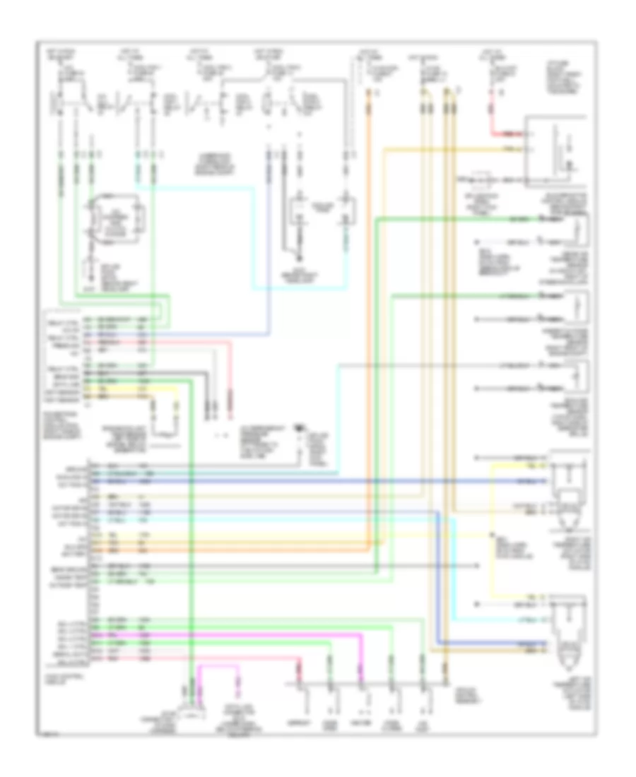 Automatic AC Wiring Diagram for Chevrolet Corvette 2000